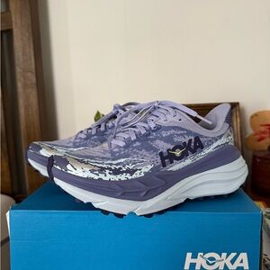 Hoka One One Purple Athletic Shoes with Maximalist Cushioning